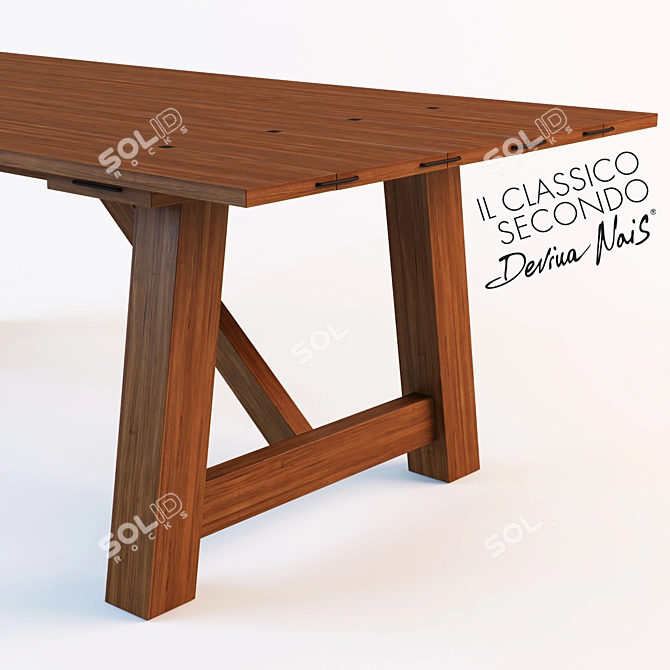 Devina Nais Castle Table: A Regal Beauty 3D model image 3