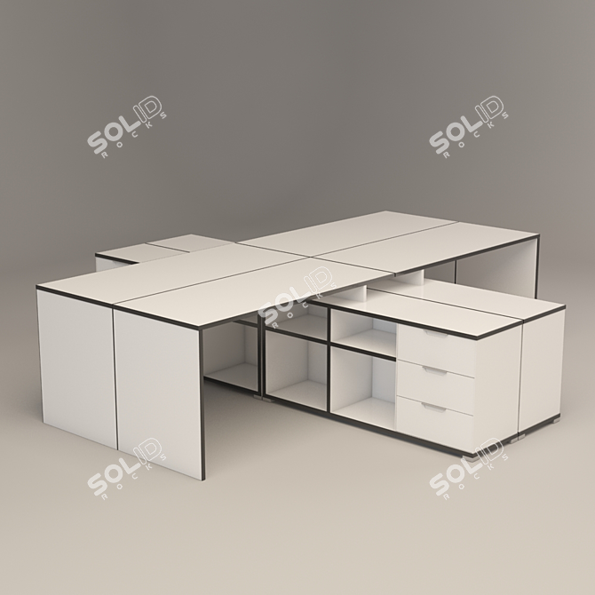 Hoff Desk 0488: Versatile, Stylish, Practical 3D model image 3