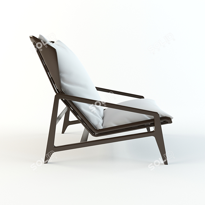 Sophisticated Modern Armchair 3D model image 3