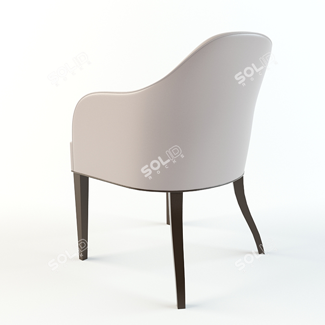 Elegant Lafayette Dining Chair 3D model image 3