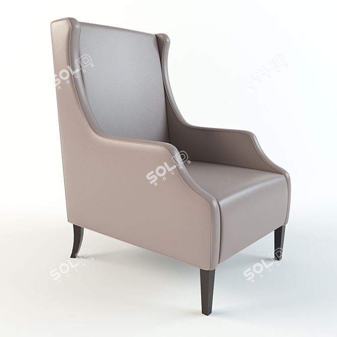 Elegant Beatrice Chair: The Perfect Accent 3D model image 1