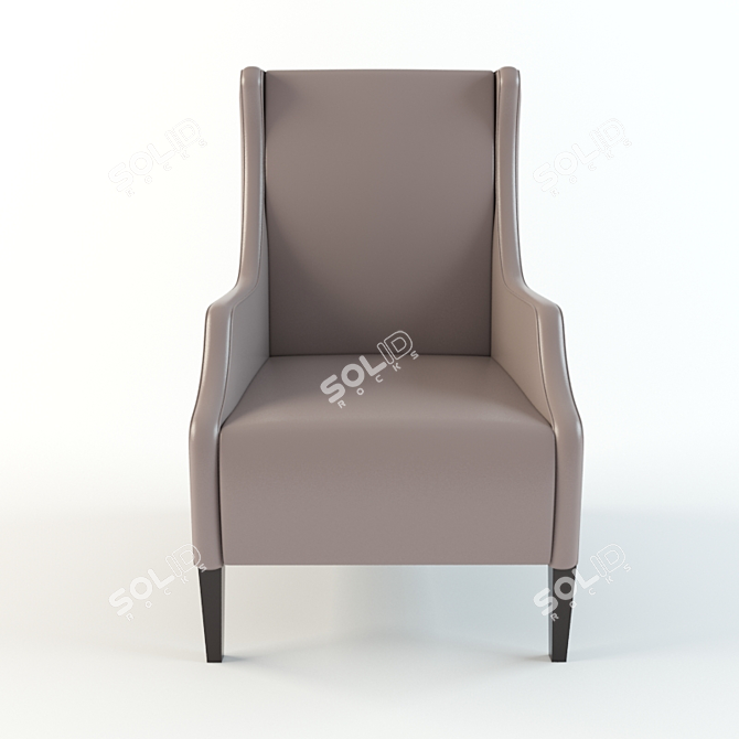 Elegant Beatrice Chair: The Perfect Accent 3D model image 2