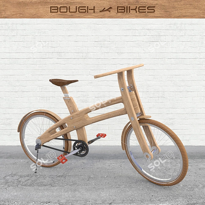 Sustainable Wooden Bikes by Bough Bikes 3D model image 1