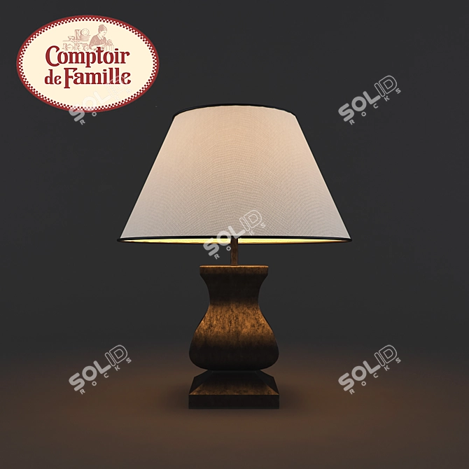 Classic Table Lamp - COMPTOIR de FAMILLE 3D model image 3