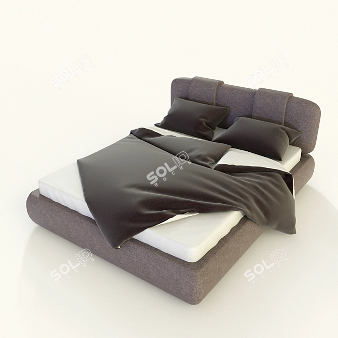 Verona Hoff Bed: Stylish & Spacious! 3D model image 1