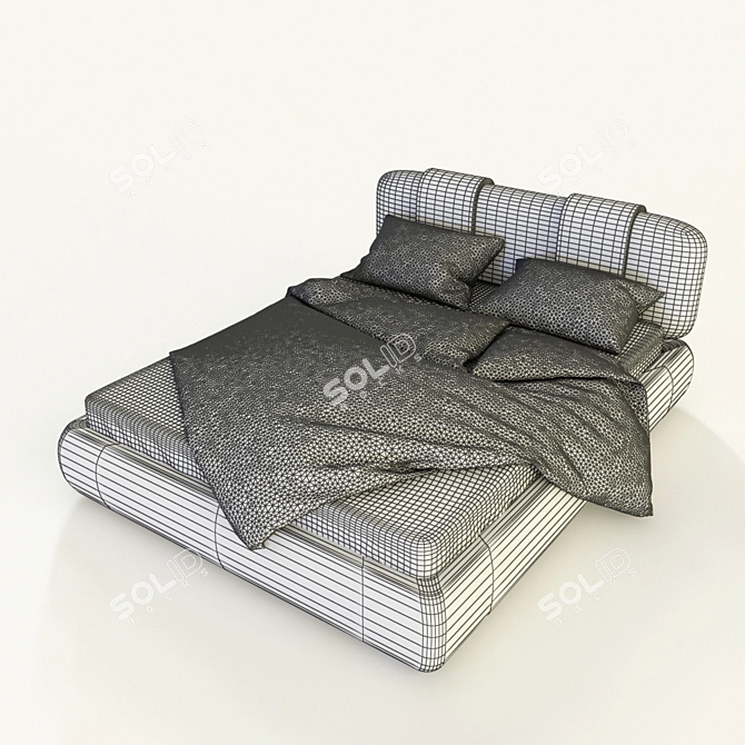 Verona Hoff Bed: Stylish & Spacious! 3D model image 2