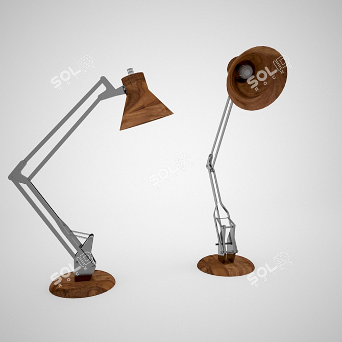 Elegant Reid Table Lamp 3D model image 1