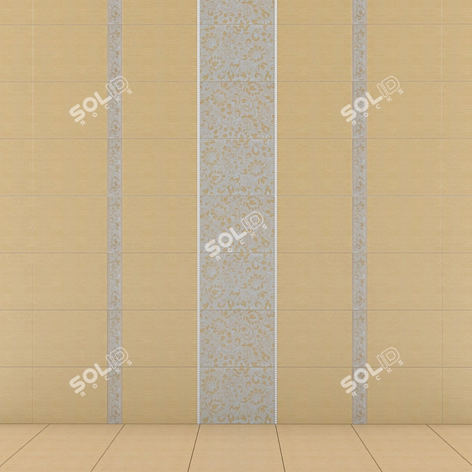 Elegant Lazio Ceramic Tiles 3D model image 2