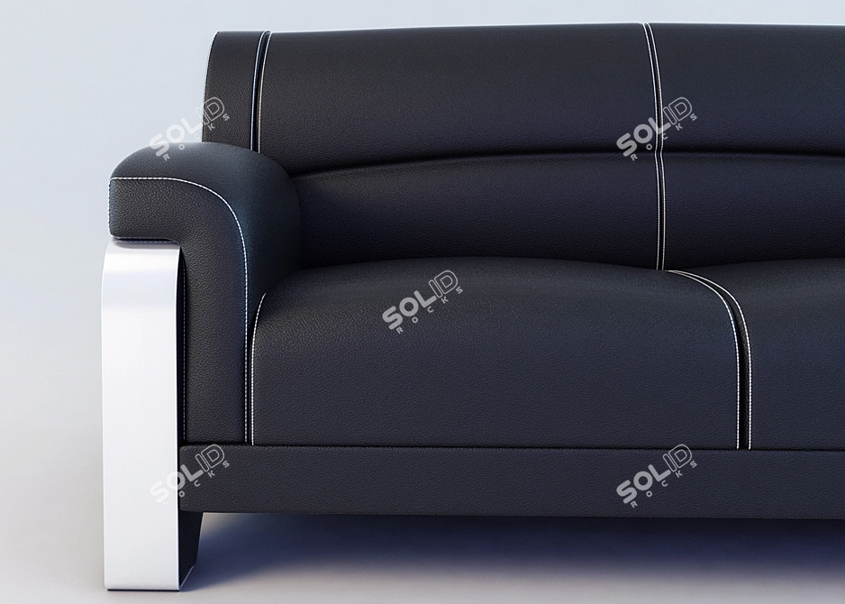 Elegant Office Sofa Rhein 3D model image 2