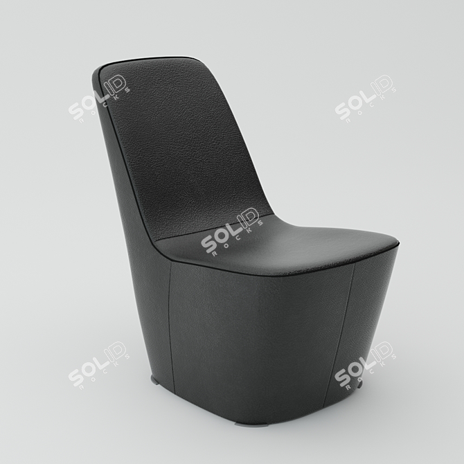 Sleek and Versatile: Vitra Monopod 3D model image 1