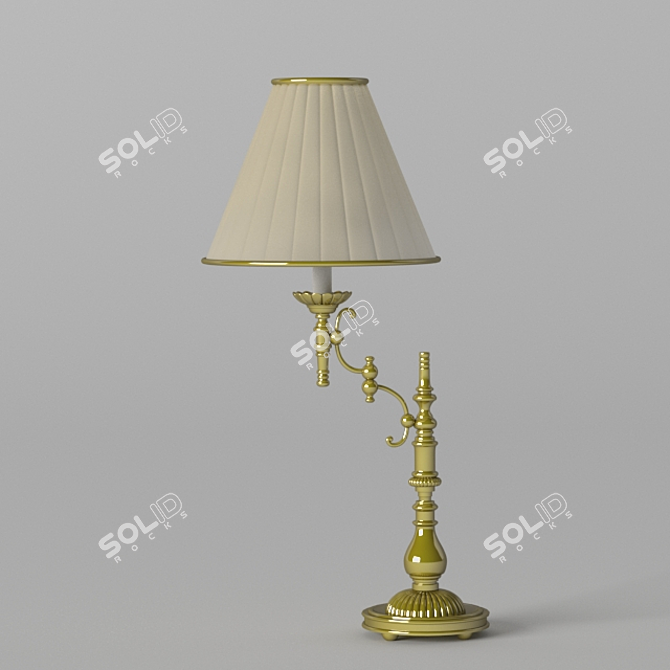 Elegant Illumination: Classic Table Lamp 3D model image 1