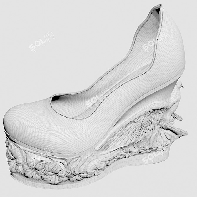 Ailes de l'amour Wedding Shoes 3D model image 2