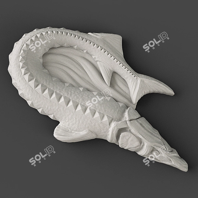 Elegant Sturgeon Model 3D model image 1