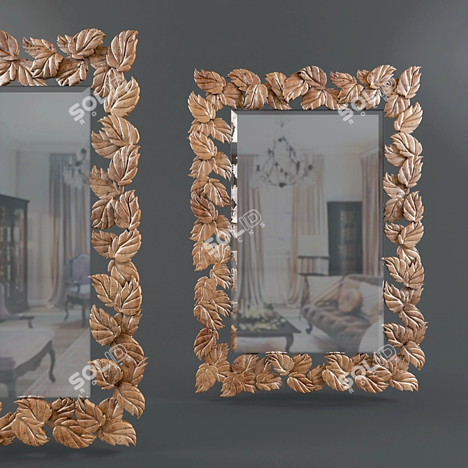 Timeless Reflection: Christopher Guy Mirror 3D model image 1