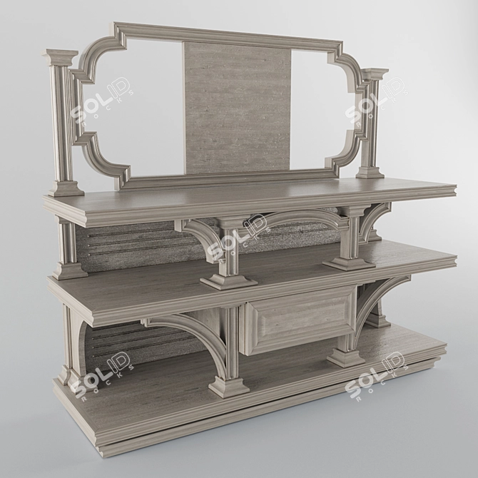 Elegant Tumba_TV Stand 3D model image 1