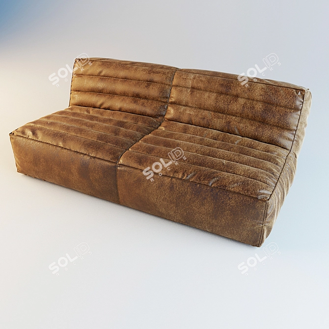 Detailed Chelsea Sofa FBX 3D model image 1