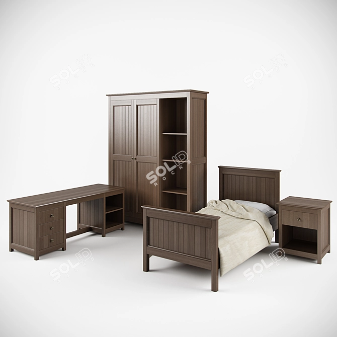 Champion Boy's Furniture Set 3D model image 1