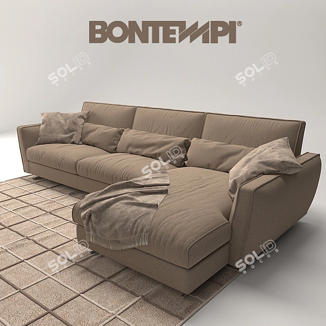 Italian Elegance: Bontempi Divani MIZAR 3D model image 2