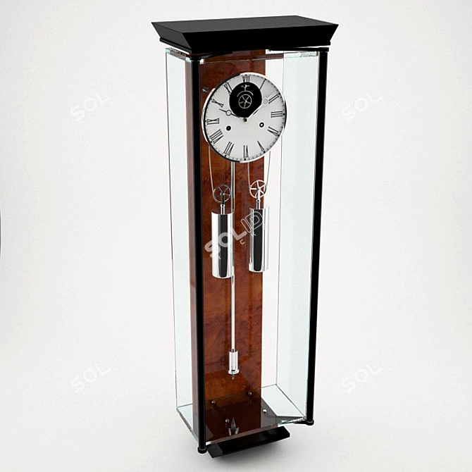 Elegant Kieninger Pendulum Clock 3D model image 1