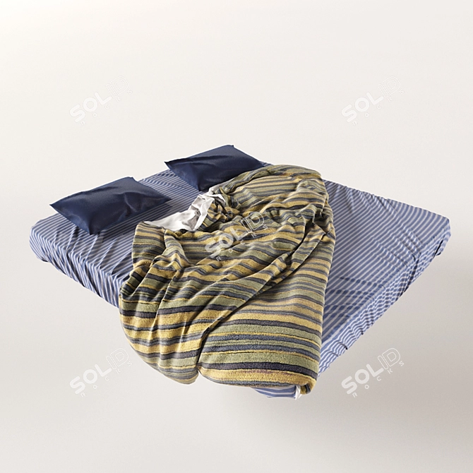 Luxury Bedding Collection / Elegant Bed Linen / Premium Bed Sheets 3D model image 1