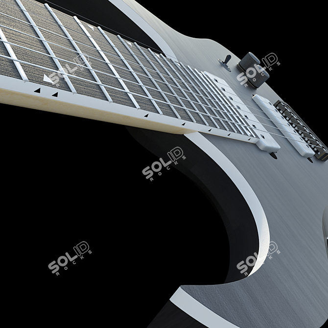 Seven-String Electric Guitar 3D model image 3