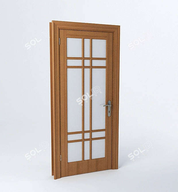 Elegant Rondo Door 3D model image 1