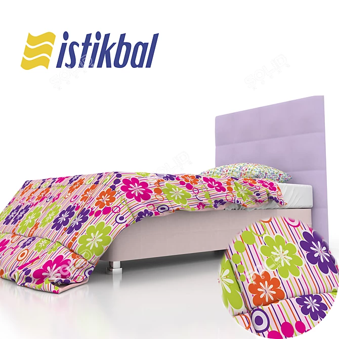 Istikbal Turkish Bed: Elegant and Luxurious 3D model image 1