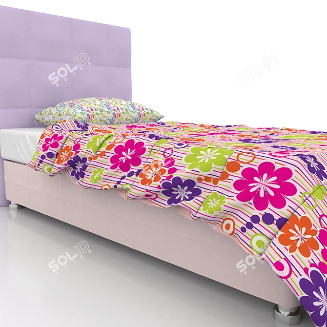 Istikbal Turkish Bed: Elegant and Luxurious 3D model image 3