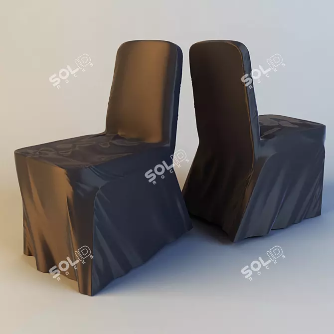 Title: Silk Chair Cover 3D model image 1