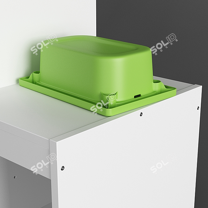 Organize with Style: Ikea TROFAST Storage Set 3D model image 2