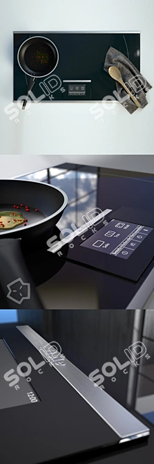 Miele KM6395: Induction FlexTouch Hob 3D model image 1