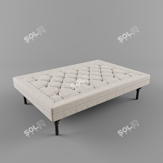 Modern Banquette with Storage 3D model image 1