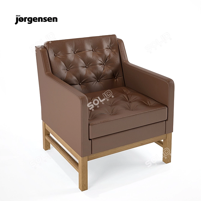 Elegant EJ 315 Chair: Stylish Comfort 3D model image 1