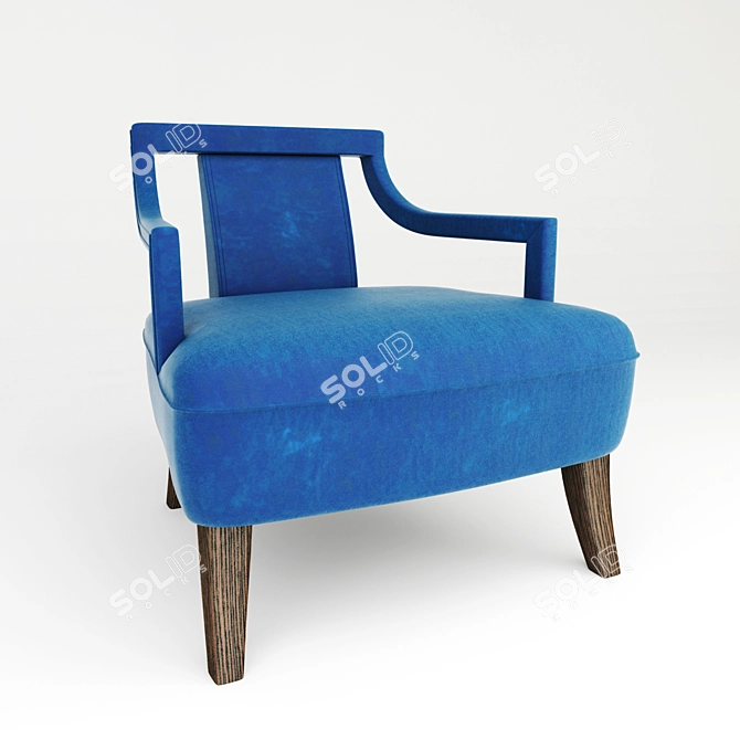 Elegant Eanda Armchair by Brabbu 3D model image 1