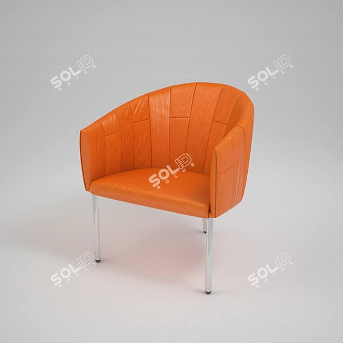 Elegant Rumba Chair by Jori 3D model image 1