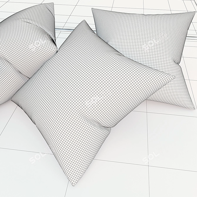 Luxury Pillows and Rugs by Ikea 3D model image 3