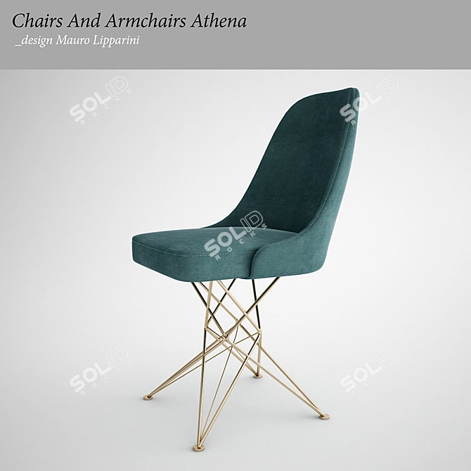 Athena Armchair: Elegant & Comfortable 3D model image 2