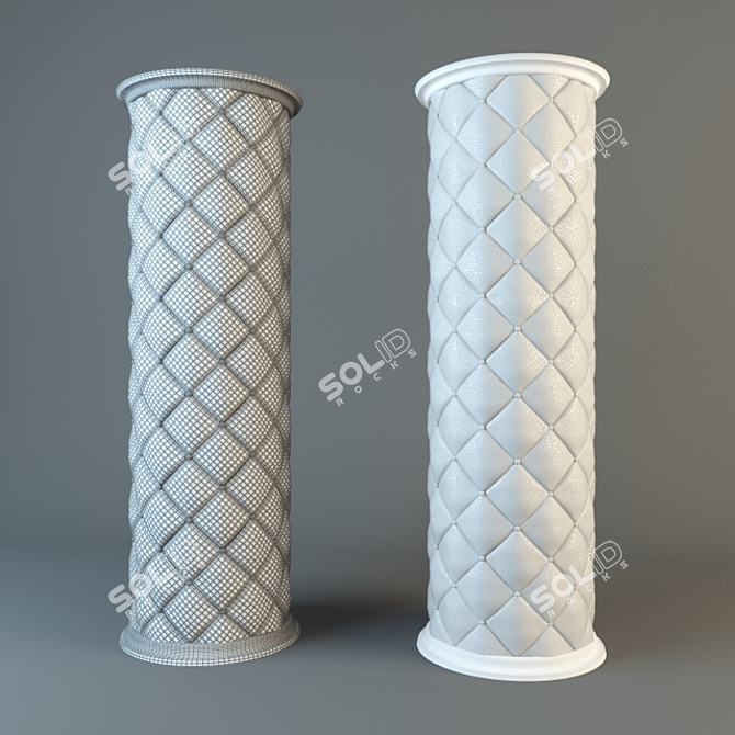 Soft Leather Column 3D model image 1