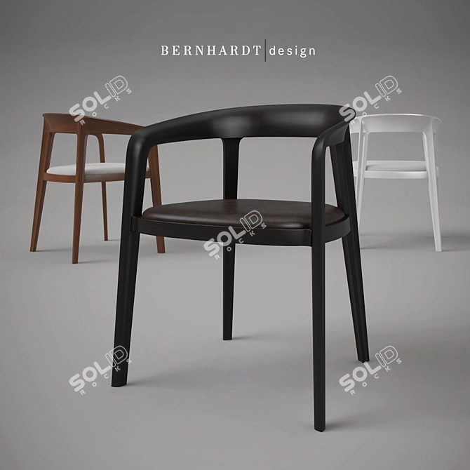 Elegant BERNHARDT Corvo Chair 3D model image 1