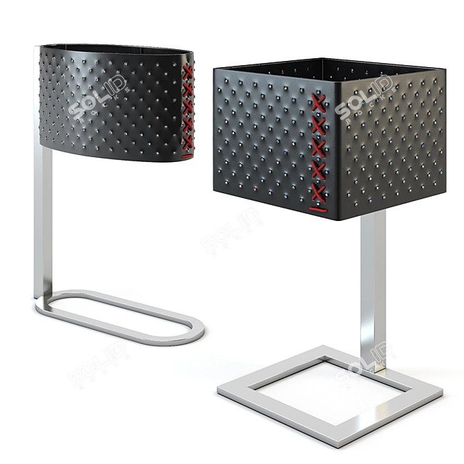 Elegant Mum Table Lamp 3D model image 1