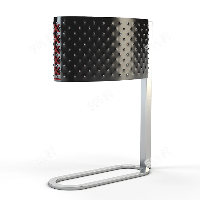 Elegant Mum Table Lamp 3D model image 2