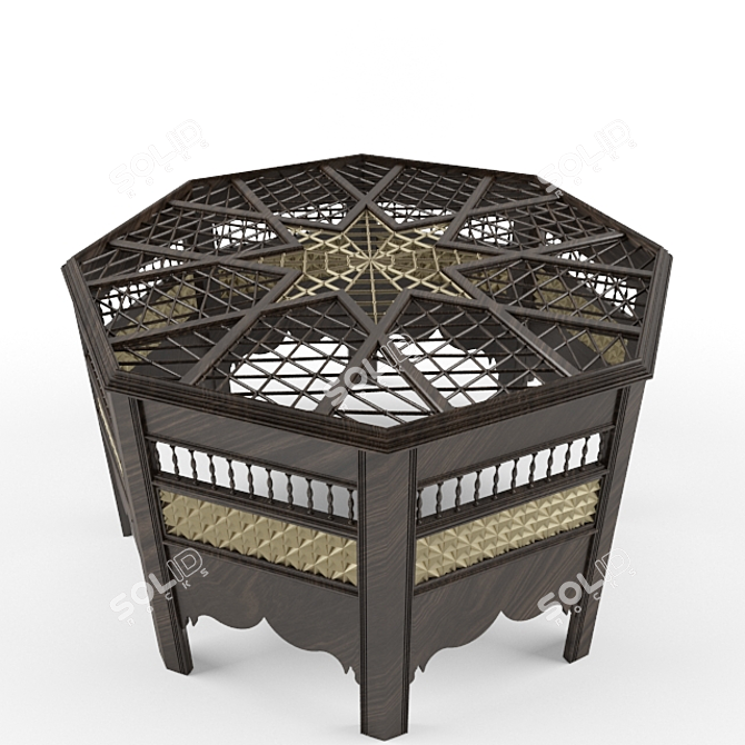 Islamic Inspired Table 3D model image 1