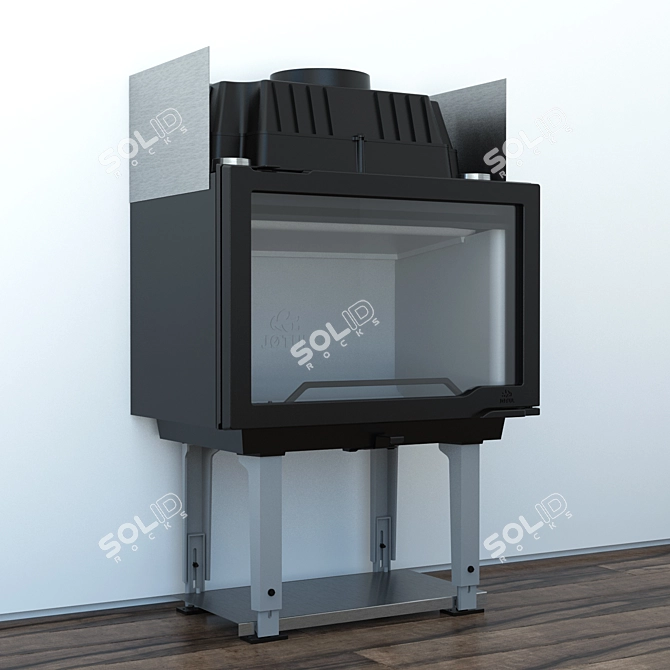 Jotul I 570: Efficient and Stylish Wood-Burning Stove 3D model image 1