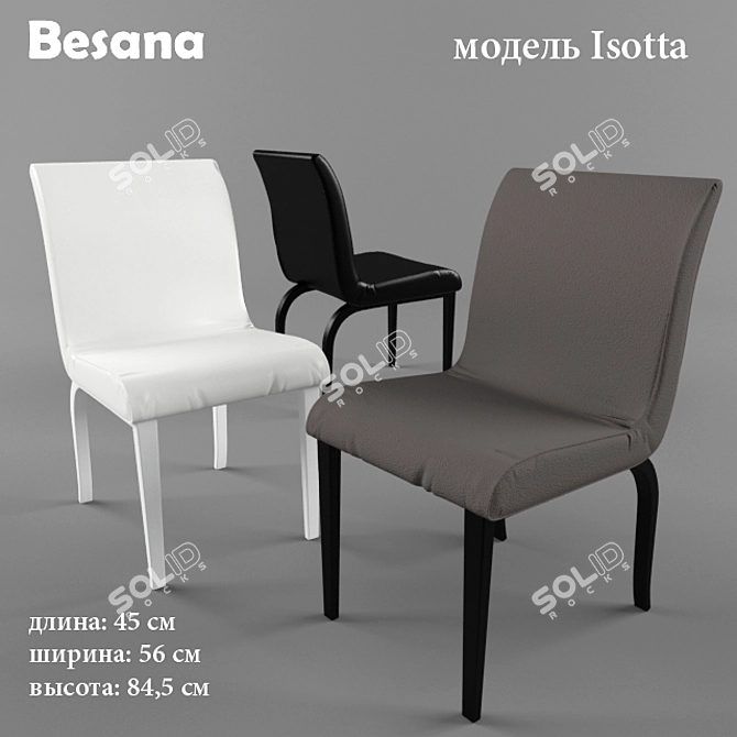 Besana Isotta: Elegant Italian Design 3D model image 1