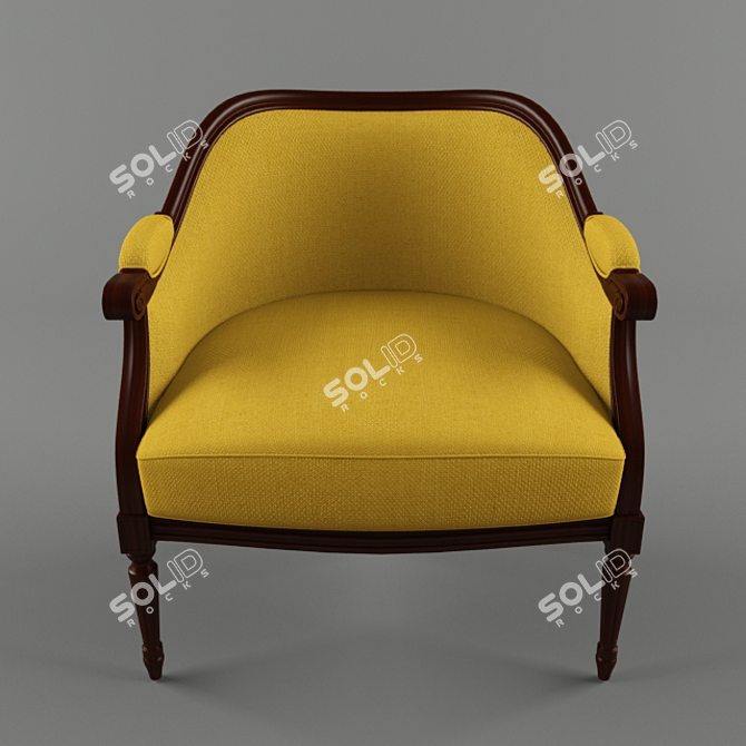 Timeless Comfort: Classic Armchair for Any Space 3D model image 2