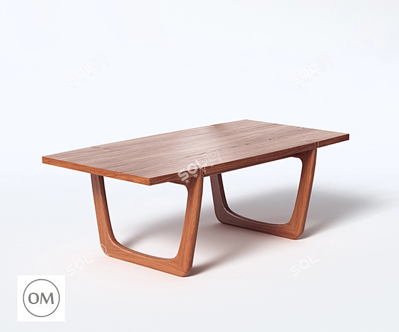 Sleek ANDY Coffee Table 3D model image 1