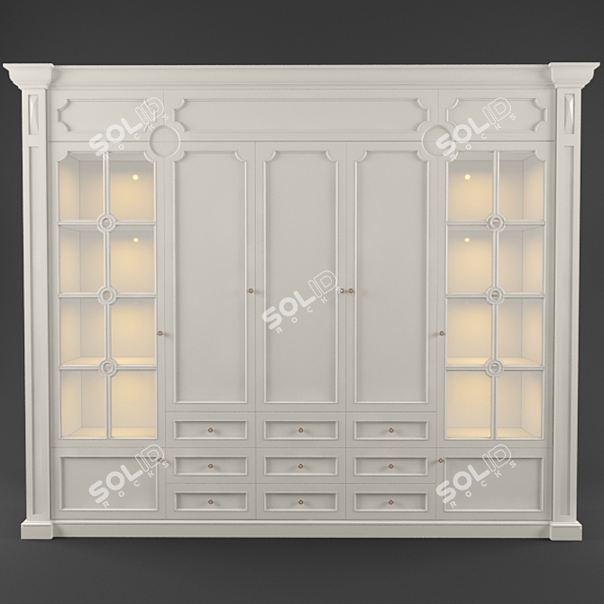 Stylish Storage Solution: Cupboard 3D model image 1