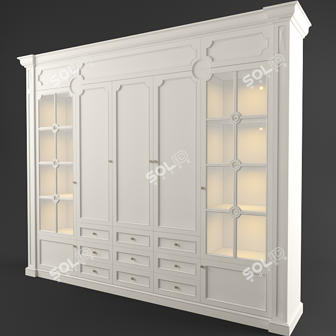 Stylish Storage Solution: Cupboard 3D model image 2
