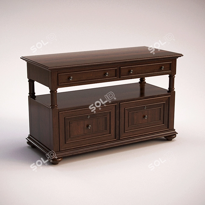 Turnbridge Utility File Cabinet by Hooker Furniture 3D model image 1