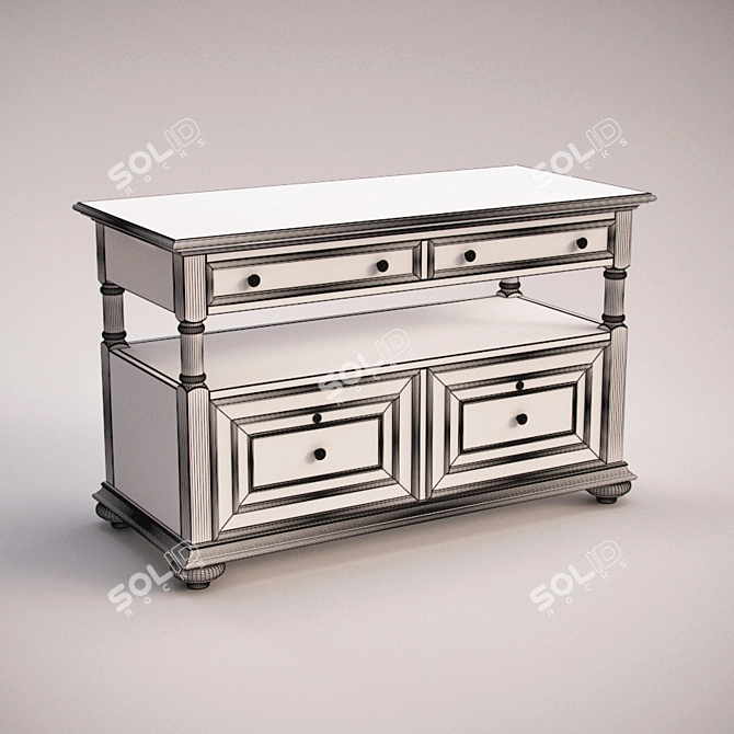 Turnbridge Utility File Cabinet by Hooker Furniture 3D model image 2